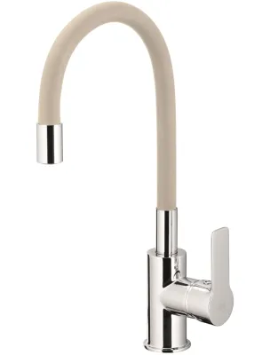 Змішувач для миття KFA ARMATURA RUMBA 6553-915-51 хром/бежевий