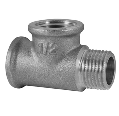 Тройник латунный TDM Brass 207N12 с переходом внутр./внутр./наруж. 1/2"