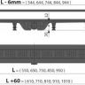 Душевой трап Alca Drain APZ10BLACK-650M