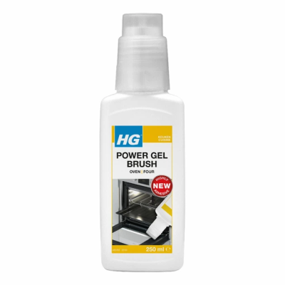 Гель для чистки духовок, гриля, барбекю со щеткой HG Power gel brush oven HG 250 мл (483025103)