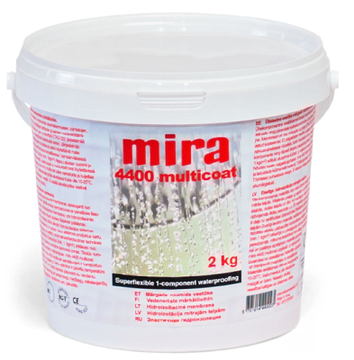 Еластична гідроізоляція для вологих приміщень MIRA 4400 Multicoat