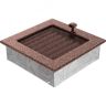 Каминная решетка KRATKI медная с жалюзями 17x17 (17MX)