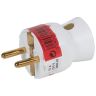 Вилка Legrand с заземлением 16A нижний ввод белая (050188)