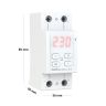 Реле напряжения (защита) ZUBR D2-32 red (32A)