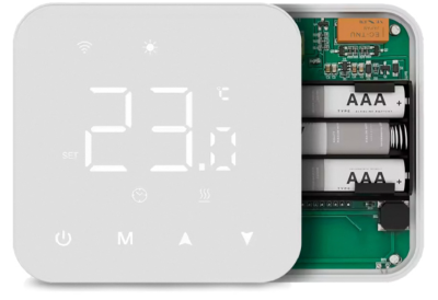 TUYA Wi-Fi термостат кімнатний BEOK Quad (батарейки ААА\Type-C)