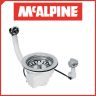 Злив (горло) для умивальника McAlpine PUFS113-CP-25 6/4" Ø113мм