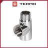 Электронагреватель ТЭН Terma MEG для полотенцесушителя с тройником (ХРОМ)