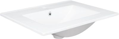 Q-tap Умивальник врізний Albatross прямокутний 60 см (WHI 4530-600/F008) (QT01113060CW)