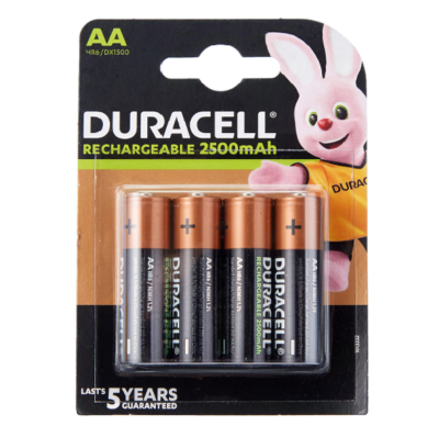 Аккумулятор Duracell AA HR06, 2500mAh 1.2V, Ni-MH (никель-металлгидридный)