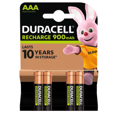 Аккумулятор Duracell AAA HR03, 900mAh 1.2V, Ni-MH (никель-металлгидридный)