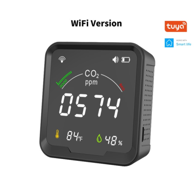 Анализатор качества воздуха SmartAir TUYA WiFi (CO2,Температура, Влажность)