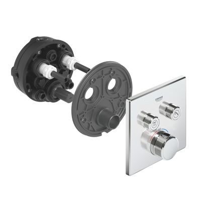 Термостат скрытого монтажа с двумя кнопками управления Grohe Grohtherm SmartControl (29124000)