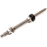 INOX fastening Шпилька двогвинтова  для сонячних панелей M10х180 + гайки(x3) + шайба-прокладка EPDM (A2, SW7)