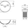 Накладной умывальник Q-tap Amazon Owl WHI 415/F008