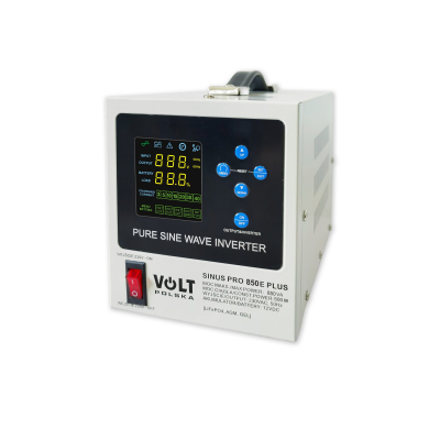 Преобразователь (инвертор) напряжения VOLT Polska SINUS PRO 850E PLUS (500W) (3SPM08012M)