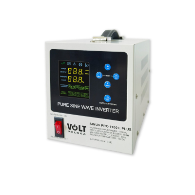 Преобразователь (инвертор) напряжения VOLT Polska SINUS PRO 1100E PLUS (700W) (3SPM11012M)