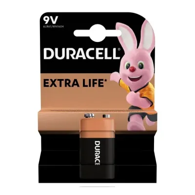Батарейка Duracell 9V щелочная Крона (MN1604/KPN1)