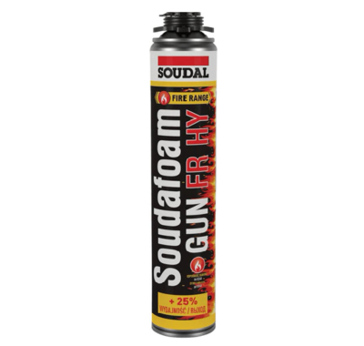 SOUDAL Пена Soudafoam FR Gun огнестойкая (проф, 750мл) (0000100000750RFG)