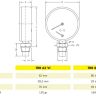 Термоманометр радиальный Cewal TRP 80 VI 1/2" 0-4 бар/0-120°С (91568400)
