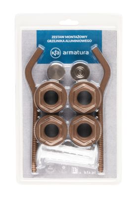 Комплект футорок для радиатора KFA Armatura (медь)