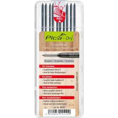 PICA Запасні стержні 4050 для PICA Dry, твердість H (10шт.) (4050)