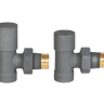 Комплект кранов INVENA CZ-32-K15 1/2х1/2" графит