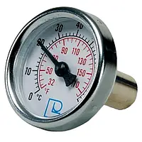 Термометр погружной LUXOR 80°C с задним подключением 1/2" корпус Ø40 мм 68559852