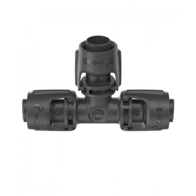 Соединитель Т-образный Gardena Micro-Drip-System Quick & Easy для шлангов 13 мм, 2 шт (13201-20)