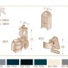 Крепление для трубчатого радиатора MB DeLonghi (компл. 2 шт.) (60201002)