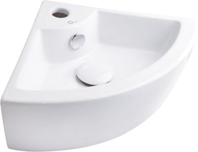 Q-tap Умывальник подвесной угловой Kiwi 43,5 см (WHI 4299/F008) (QT0911K184AW)