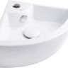 Q-tap Умивальник підвісний кутовий Kiwi 43,5 см (WHI 4299/F008) (QT0911K184AW)