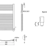 Полотенцесушитель Qtap Dias (SIL) P15 600x800