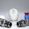 Комплект прямых радиаторных кранов с термоголовкой GIACOMINI (R470FX013) 1/2''