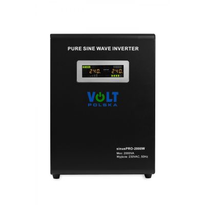 Преобразователь (инвертор) напряжения VOLT POLSKA SinusPRO 2000 W (1400W) (24V/20A) (3SP200024W)