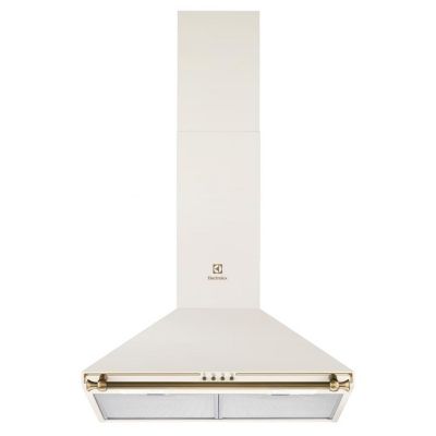 Витяжка кухонна Electrolux Rococo купольна 60см, 420м3/г, шампань (EFC226V)