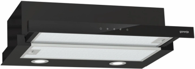 Вытяжка кухонная Gorenje телескопическая 60см, 350м3/г, черная (TH64E3BG)