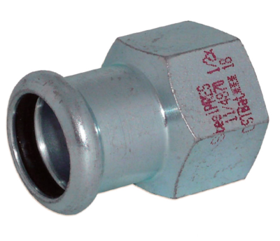 Переходник сталевий O28 х 1/2" В оцинкований (опалення) STEELPRES® RM (390102028)
