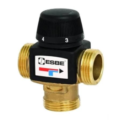Трехходовой термостатический клапан "ESBE" 1" н/н/н (VTA372) 20-55°C kvs 3.4 (31200100)