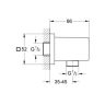 Шланговое подключение Grohe Euphoria Cube 27704000