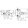 Смеситель для ванны Ferro Adore White/Chrome BDR1