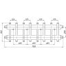 Коллектор Termojet K82BH125 (200) без изоляции (8+1)
