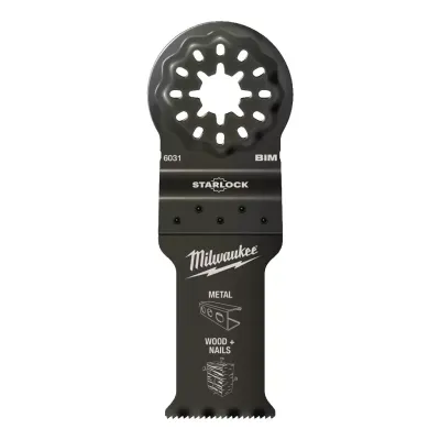 Milwaukee Полотно Starlock Bi-Metal для мультиінструмента 28x47 мм (мультиматеріал) (48906031)