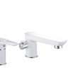Смеситель на борт ванны, хром/белый IMPRESE Breclav VR-15245WS